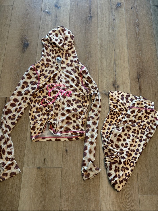 I.AM.GIA Pants - I.AM.GIA Blare Tracksuit Set - leopard